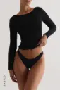 BLUSA BASICA MANGA LARGA SIN ESPALDA