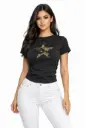 BLUSA ESTRELLA BRILLOS NEGRO 