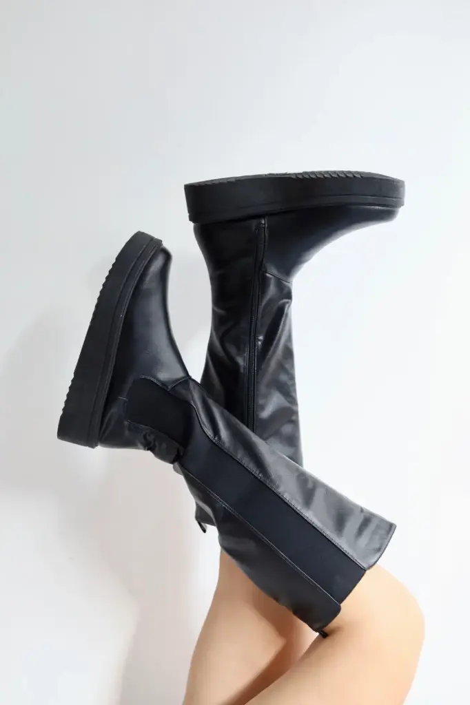 [BOTAS BAMBOO GRANDE-02 NEGRO 5] BOTAS LARGAS COMBATE  (5)