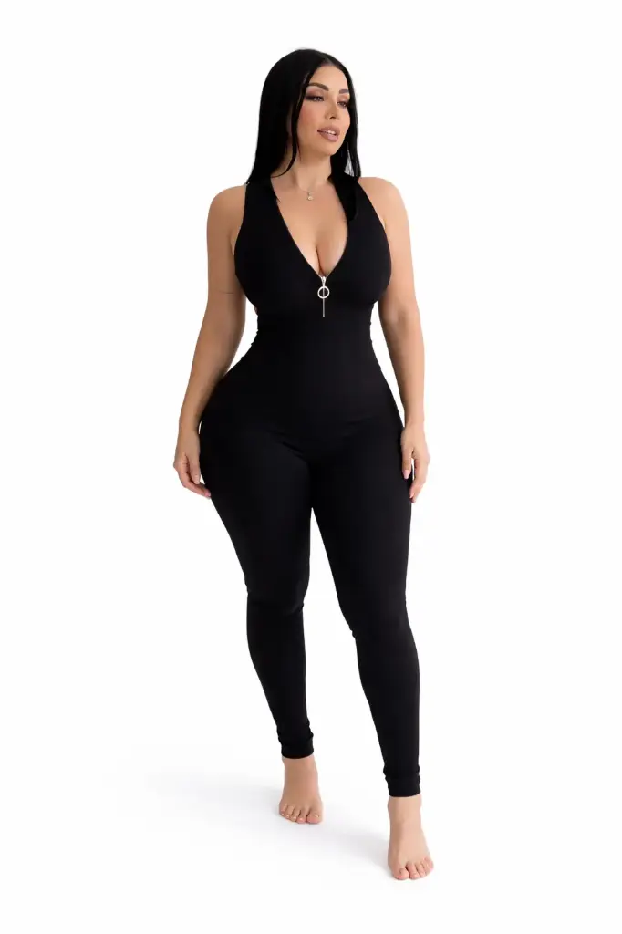 [JUMPSUIT RYB ESPALDA DESCUBIERTA XJ4023 S NEGRO] JUMPSUIT RYB ESPALDA DESCUBIERTA (Negro, S)