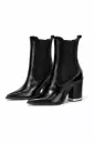 BOTIN NEGRO CON DETALLE PLATA