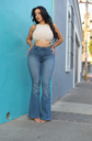 PANTALON VIBRANT CAMPANA DOBLE PUSH TONO MS