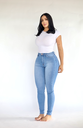 PANTALON VIBRANT SKINNY CLÁSICO TONO MÉDIUM