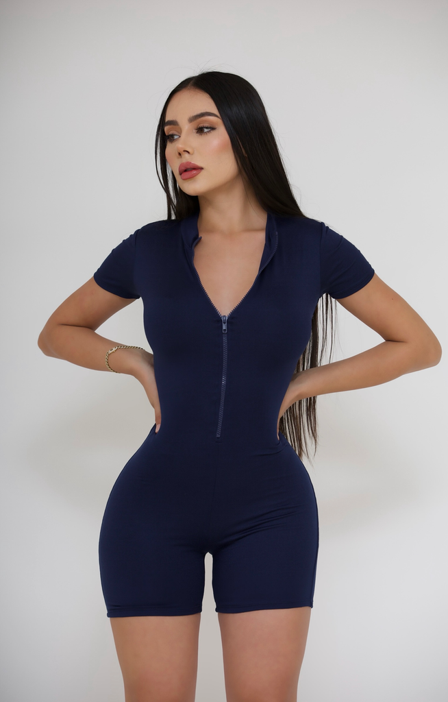 ROMPER BASICO MANGA CORTA CON CIERRE
