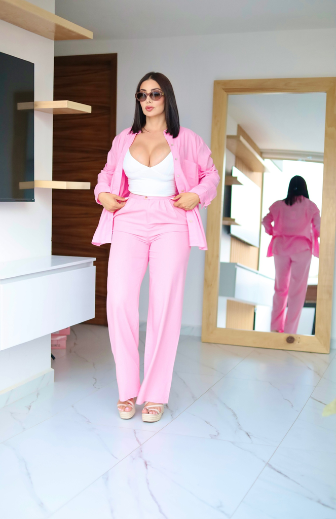 SET CAMISA+PANTALON LINO