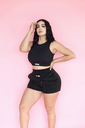 SET SHORT DEPORTIVO BLUSA CORTA SIN MANGA