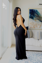 VESTIDO BASICO TRENZA EN CUELLO