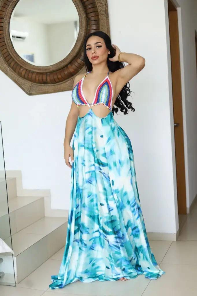 VESTIDO LARGO PLAYERO