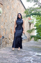 VESTIDO SATIN HALTER ESPALDA DESCUBIERTA 