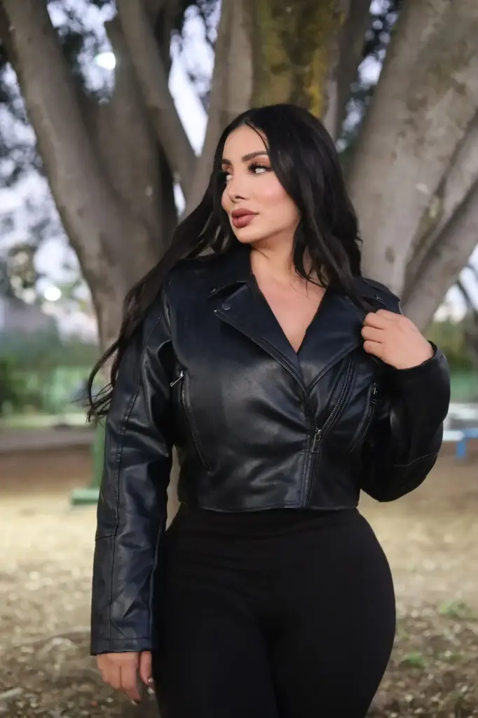 CHAMARRA BIKER CORTA VINIPIEL 