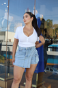 SHORT FALDA MEZCLILLA 