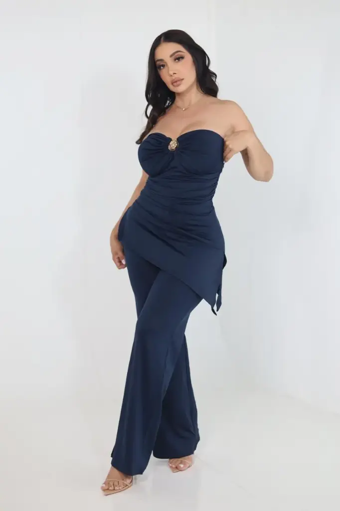 SET STRAPLE CON PANTAL ESTILO PALAZZO