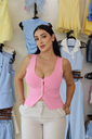 BLUSA TIPO CHALECO DE PUNTO