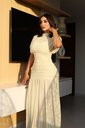 VESTIDO MAXI CUELLO ALTO DRAPEADO