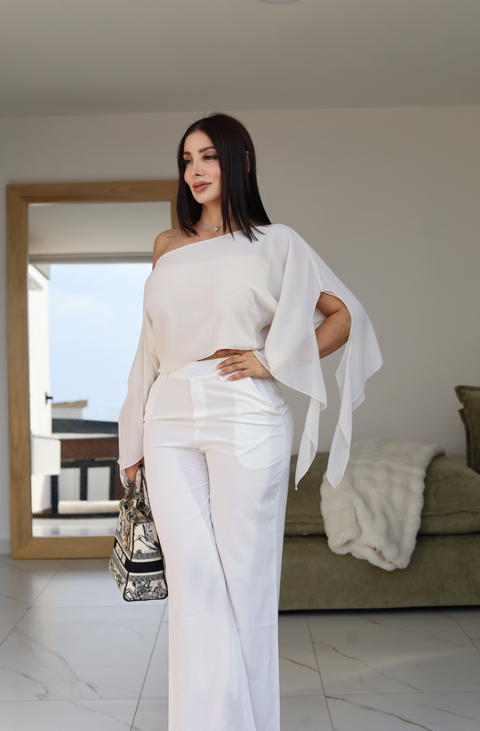 PANTALON DE VESTIR CON RESORTE