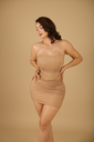 VESTIDO MINI TIPO CORSET DRAPEADO
