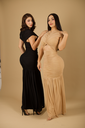 VESTIDO MAXI DRAPEADO CORTE SIRENA