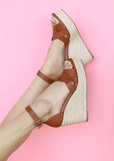 ALPARGATAS TACON CORRIDO CAFE