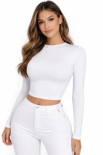 CROP BASICO MANGA LARGA 