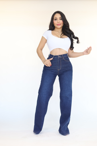 PANTALON VIBRANT RECTO CON BASTILLA TONO DS