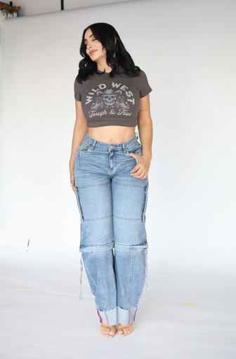 PANTALON VIBRANT CARGO DOS EN UNO TONO MS