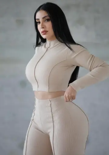 SET DEPORTIVO BLUSA MANGA LARGA CUELLO ALTO CON COSTURAS