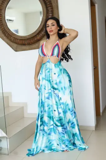 VESTIDO LARGO PLAYERO