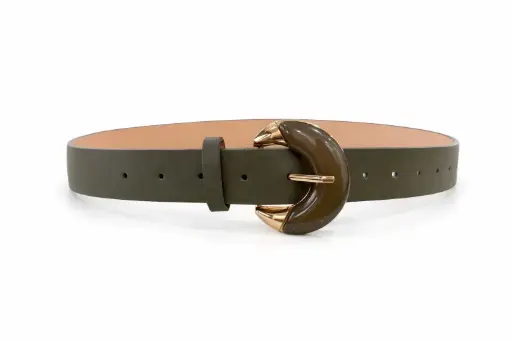 FAJO HEBILLA VERDE OLIVO